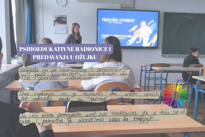 Radionice i predavanja u ožujku