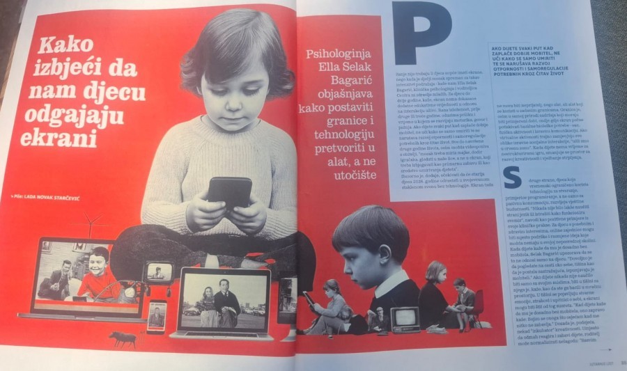 Voditeljica CZM-a, klinička psihologinja Ella Selak Bagarić za Jutarnji list