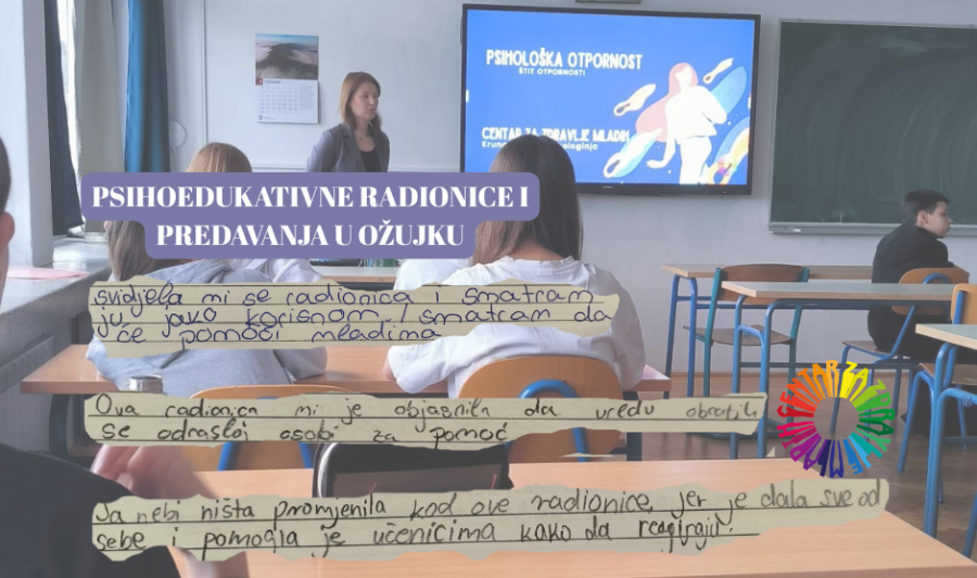 Radionice i predavanja u ožujku